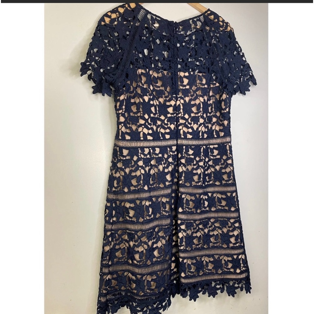 Beautiful Navy blue Elija J Lace dress